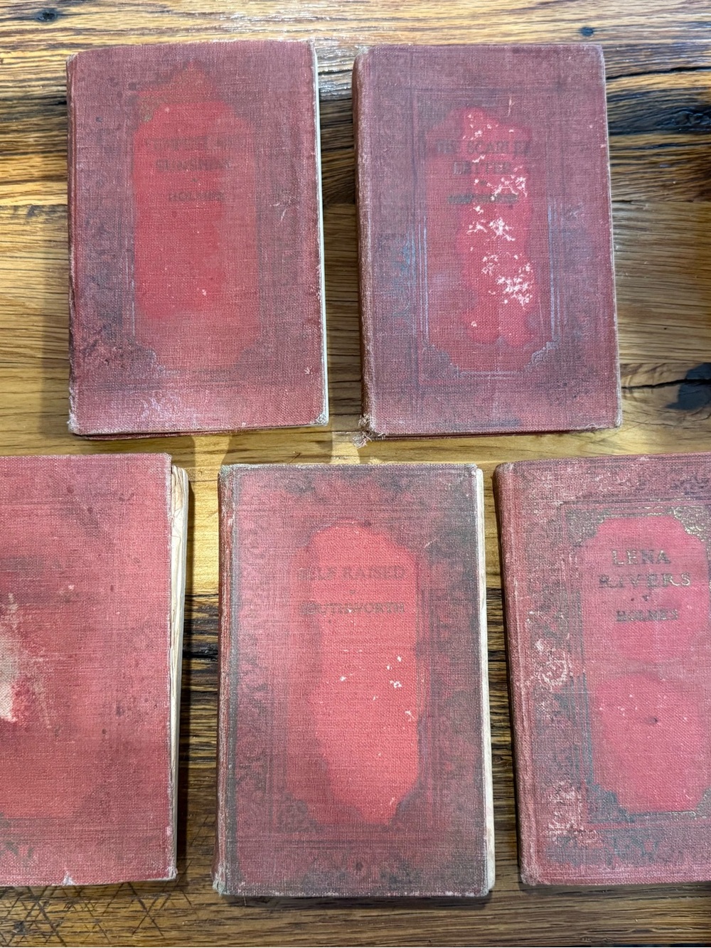 Five Antique Cloth Bound Book Lot J. H. Sears & Co. by various authors.